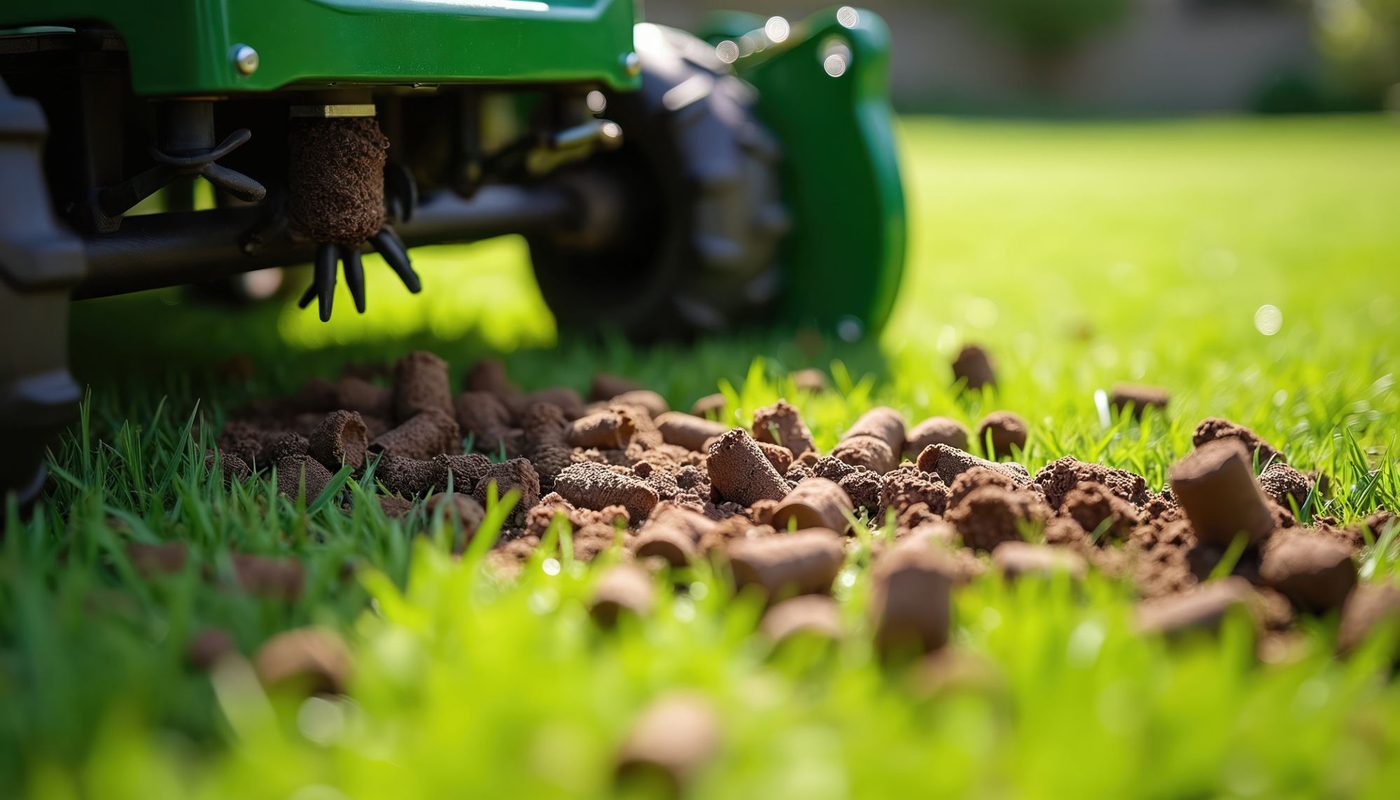 Core aeration & overseeding in Nashville