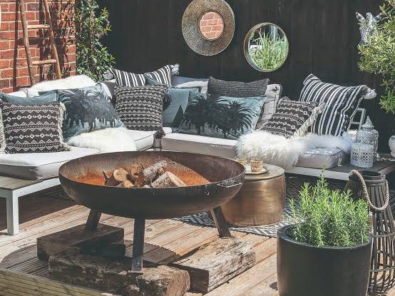 Fire pit patio in Nashville, TN